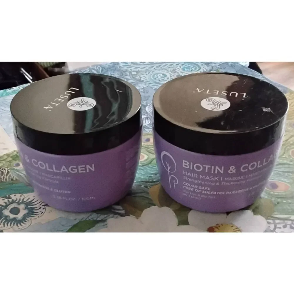 LUNESTA Biotin & Collagen Hair Mask~Lot of 2~Brand New 3.38 oz. Each
